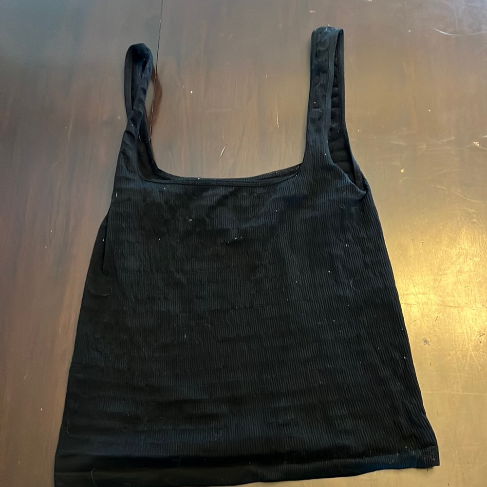 Free People Black Cropped Top Size XS/S